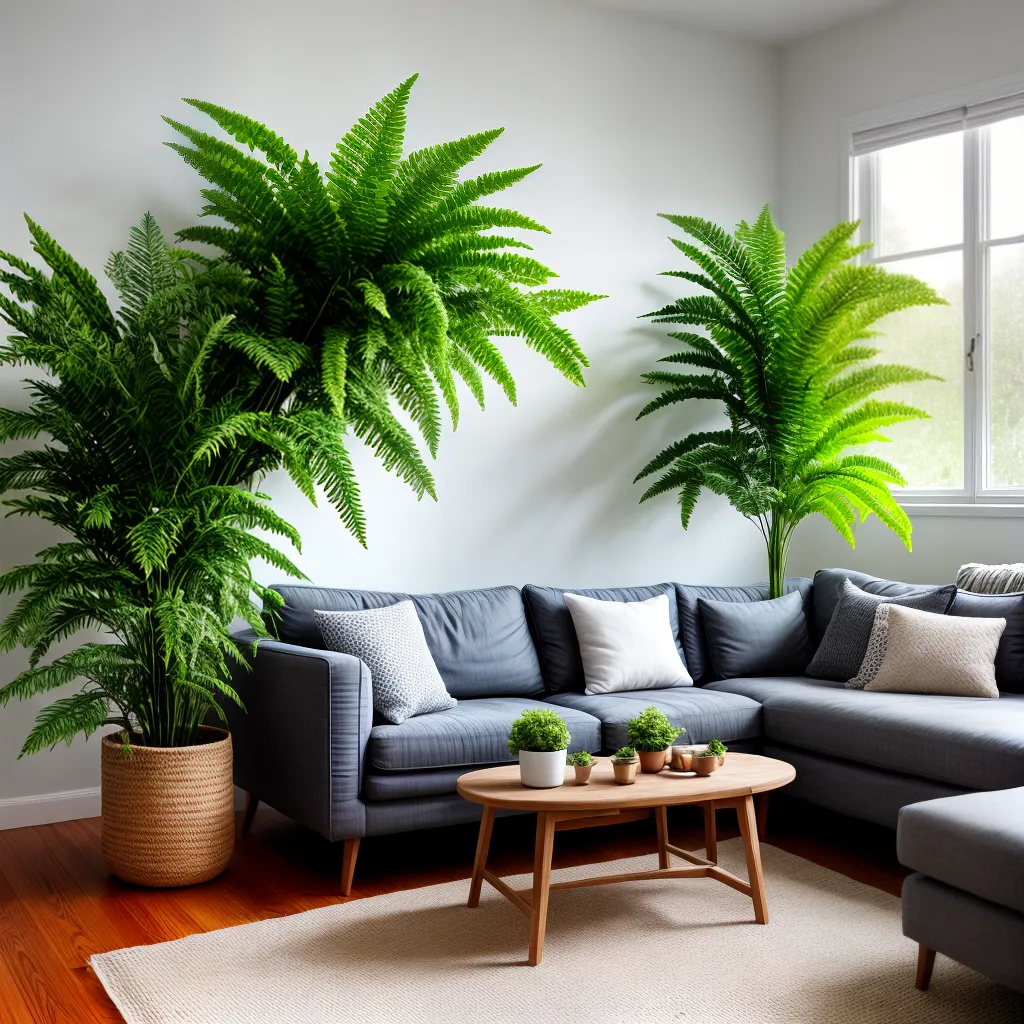 sala estar plantas verde acolhedora
