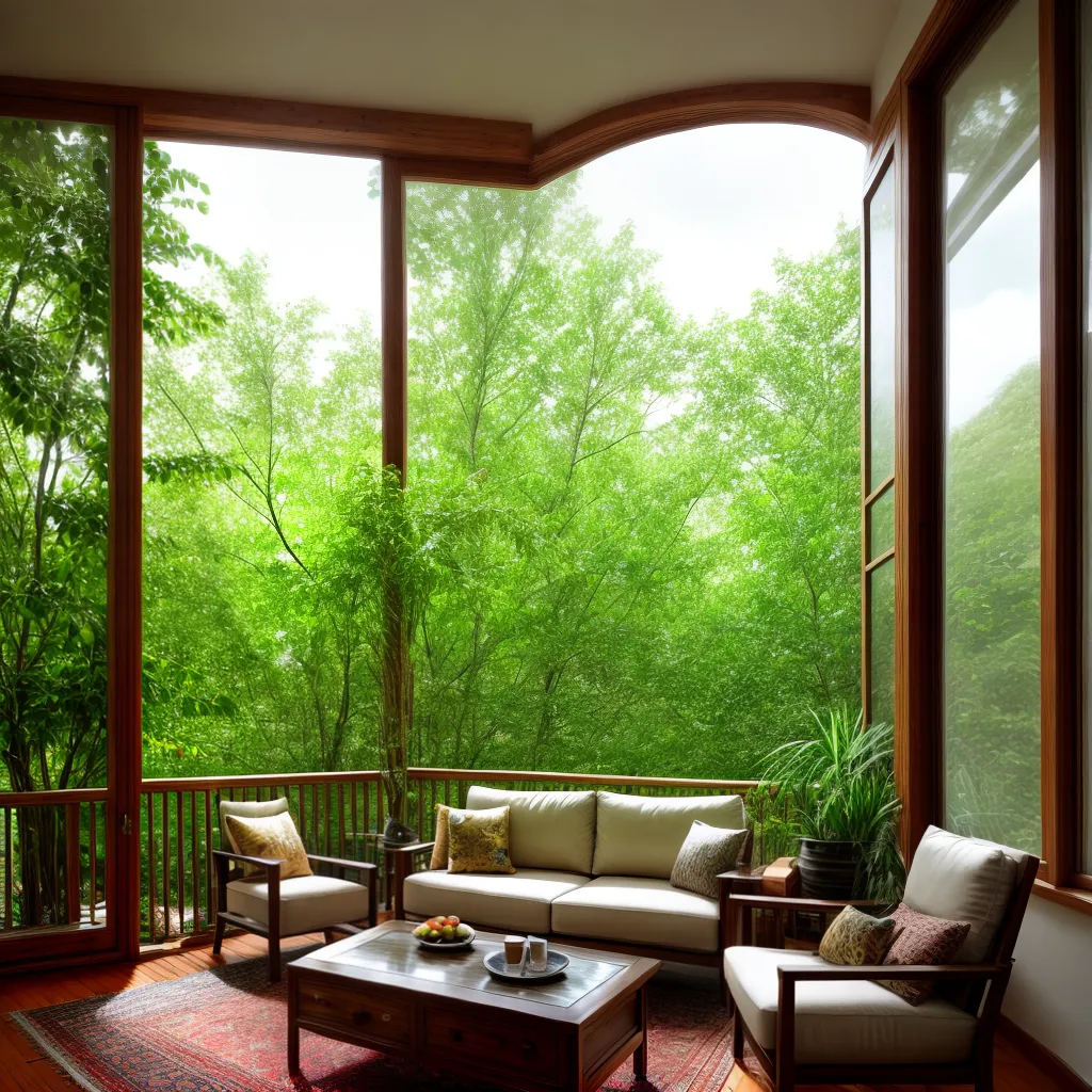 sala verde plantas natureza bem estar