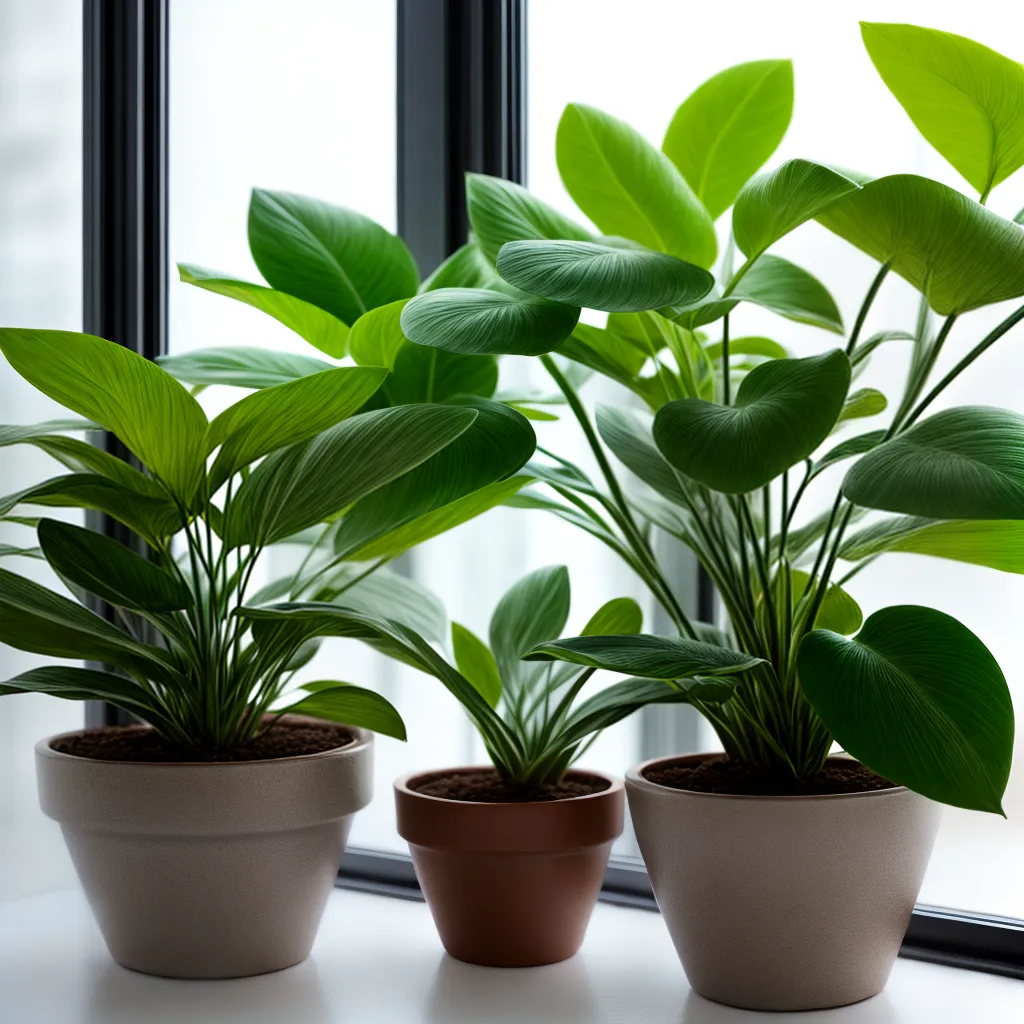 planta verde janela pot tamanho adequado