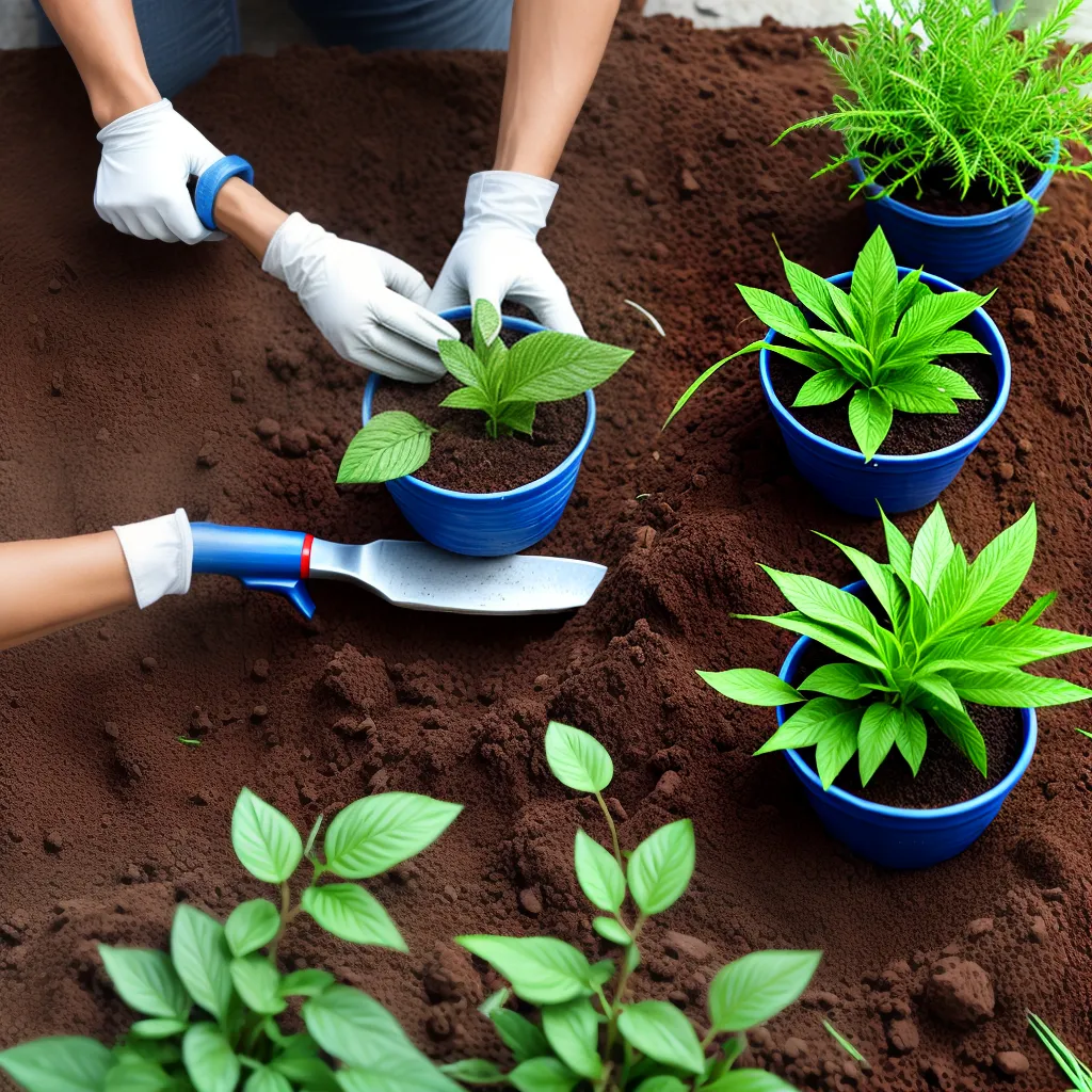 transplante sucesso sorriso jardinagem