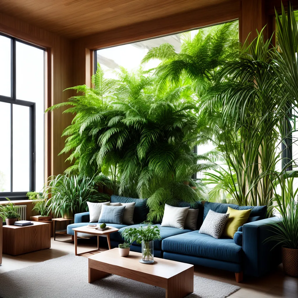 sala plantas vibrantes jardim urbano