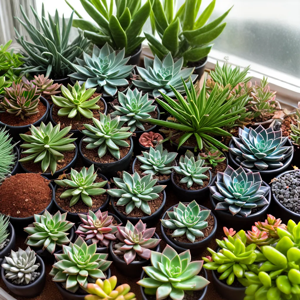 jardim suculentas coloridas ceramica