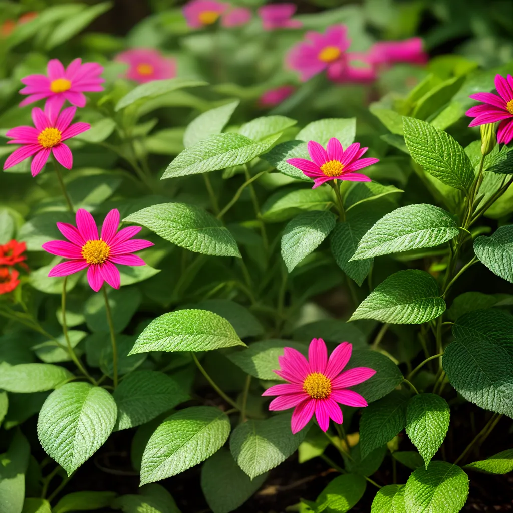 flor vibrante jardim sol