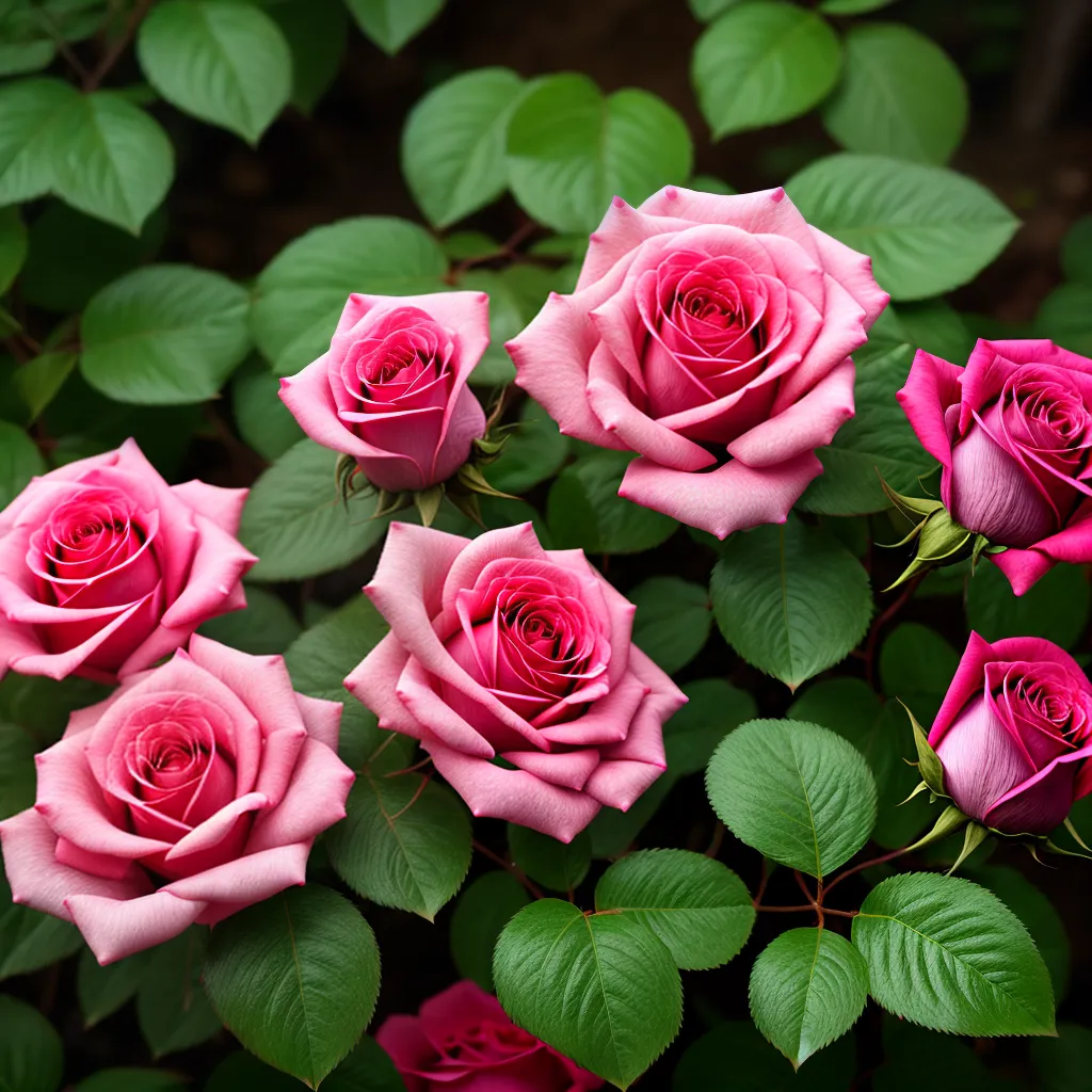 rosa pink orvalho flores folhas