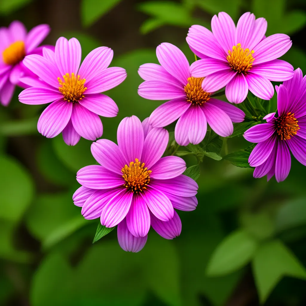 flor selvagem petala vibrante folhagem