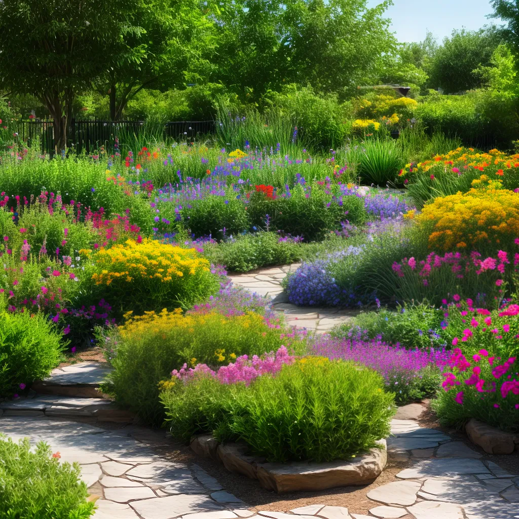 jardim nativo borboletas passaros sereno