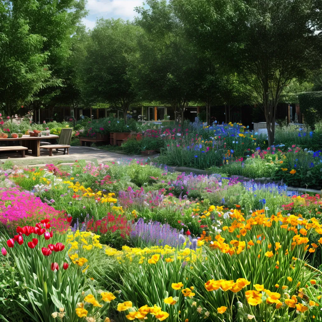 jardim comunitario flores vegetais uniao