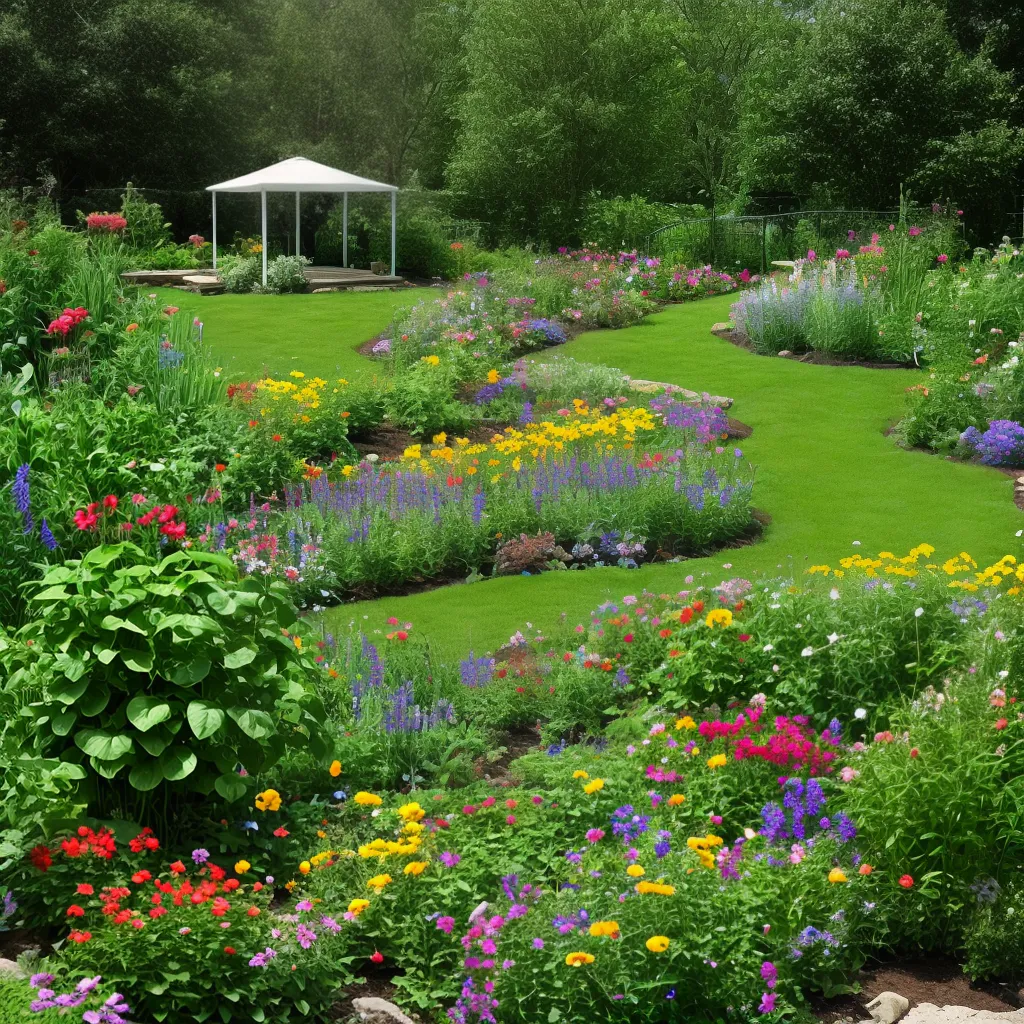 jardim permacultura vegetais flores insetos