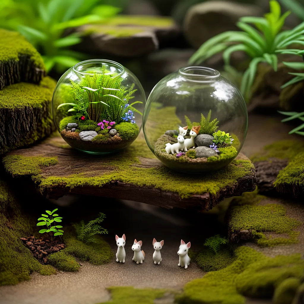 terrario floresta miniatura musgo orquideas terrario floresta miniatura musgo orquideas