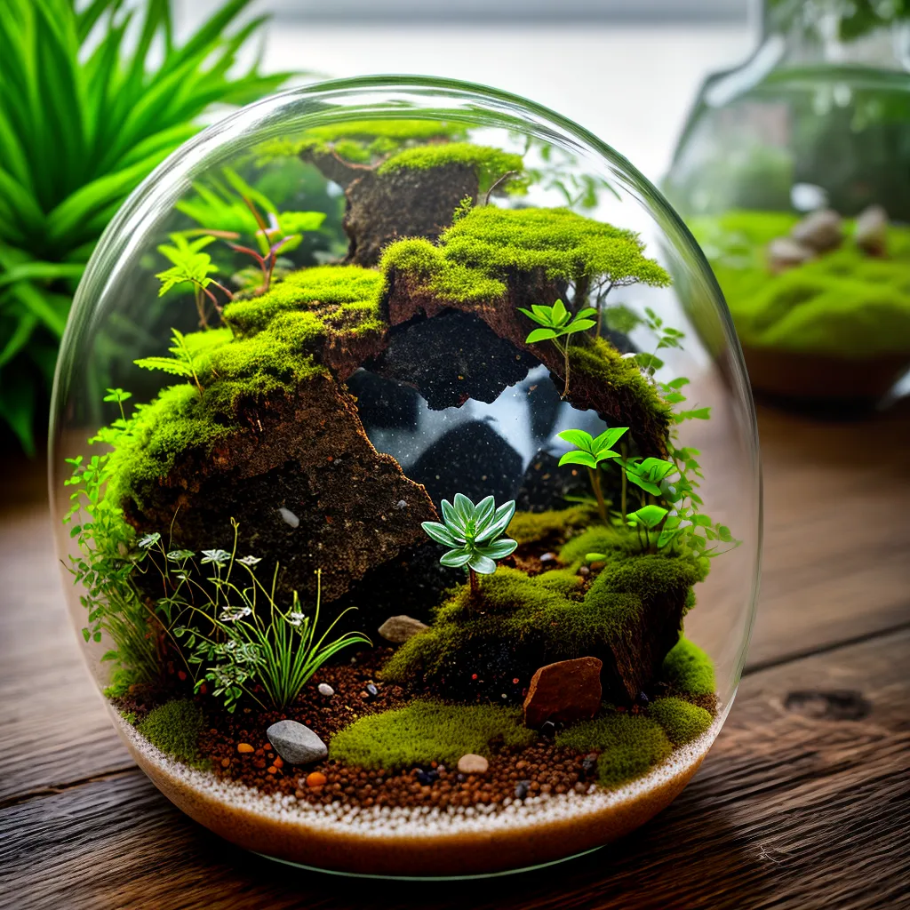 terrario floresta miniatura musgo plantas terrario floresta miniatura musgo plantas
