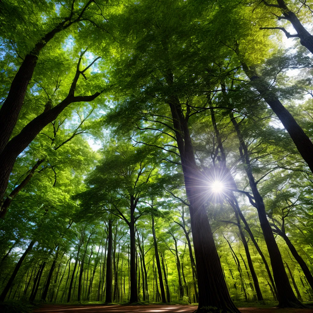 floresta majestosa sol animais comunidade floresta majestosa sol animais comunidade