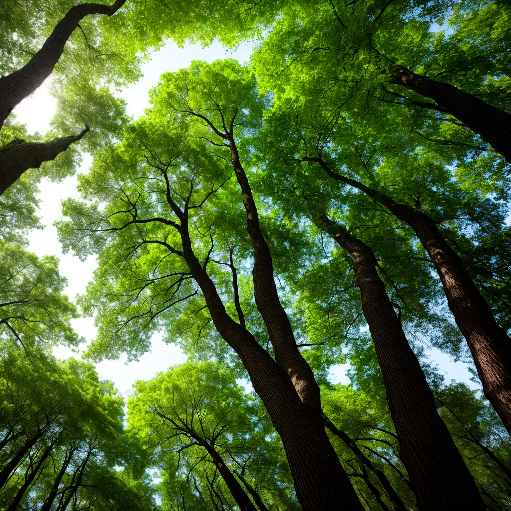 floresta vibrante arvores sol comunidade floresta vibrante arvores sol comunidade