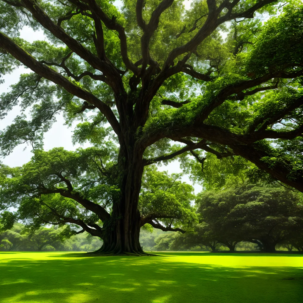 arvore banyan floresta raizes aereas