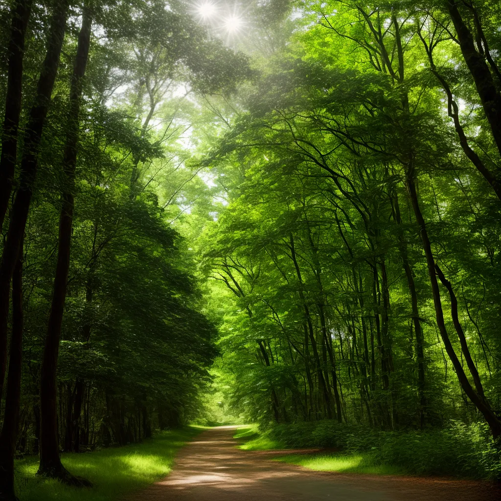 floresta verde tranquilidade paz natureza