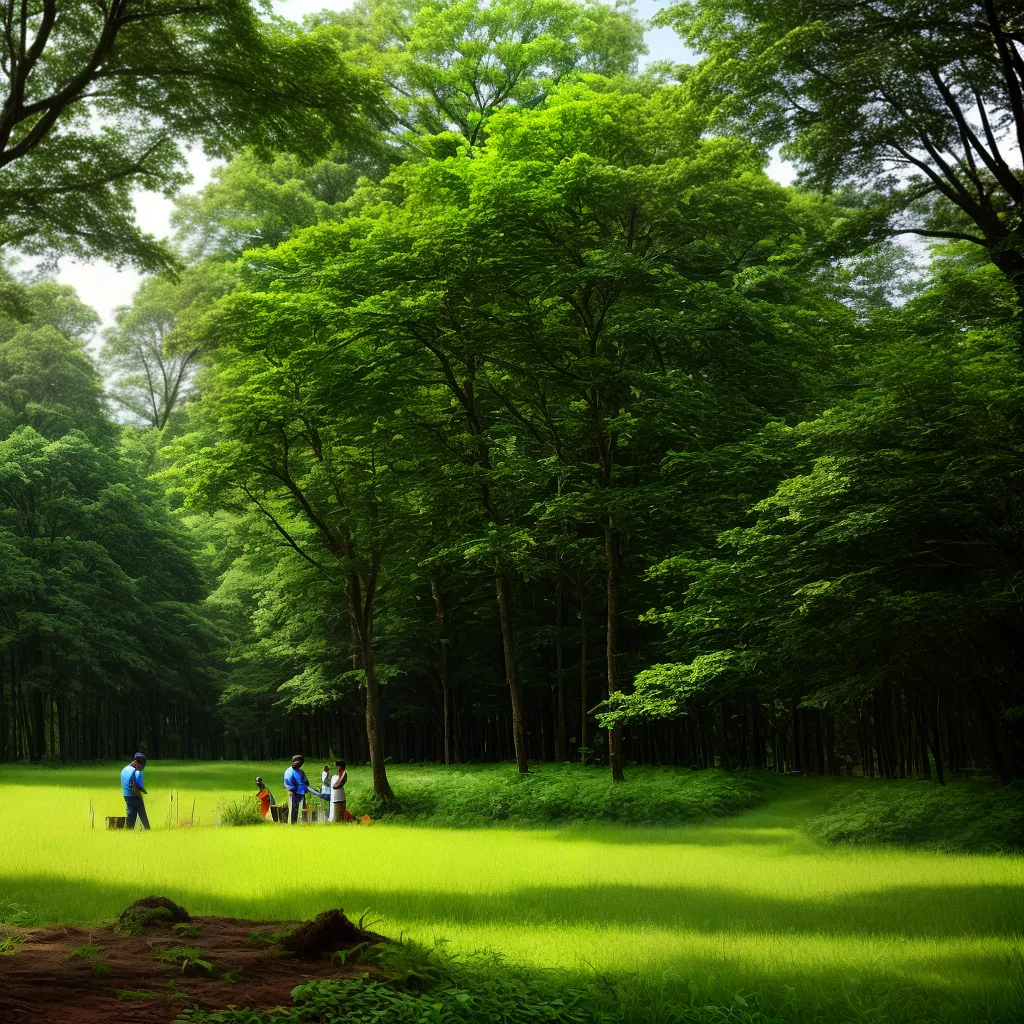 floresta verde reflorestamento harmonia natureza