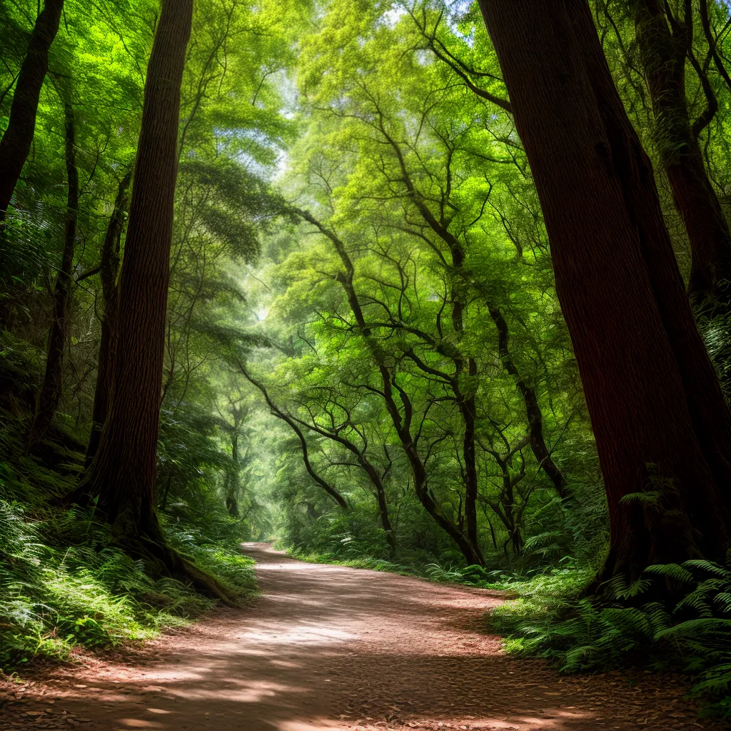 trilha floresta verde misterios