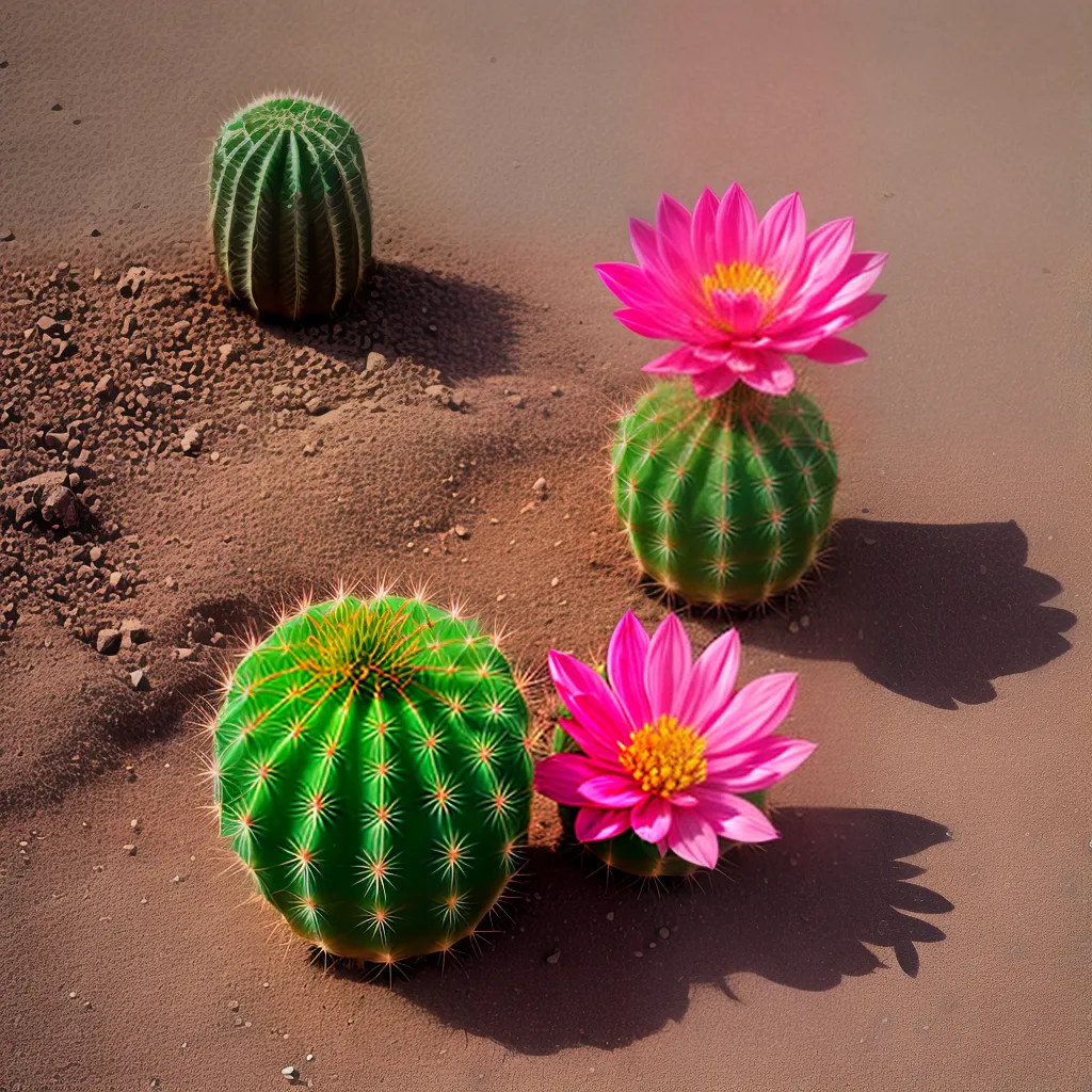 flor cacto rosa deserto 1