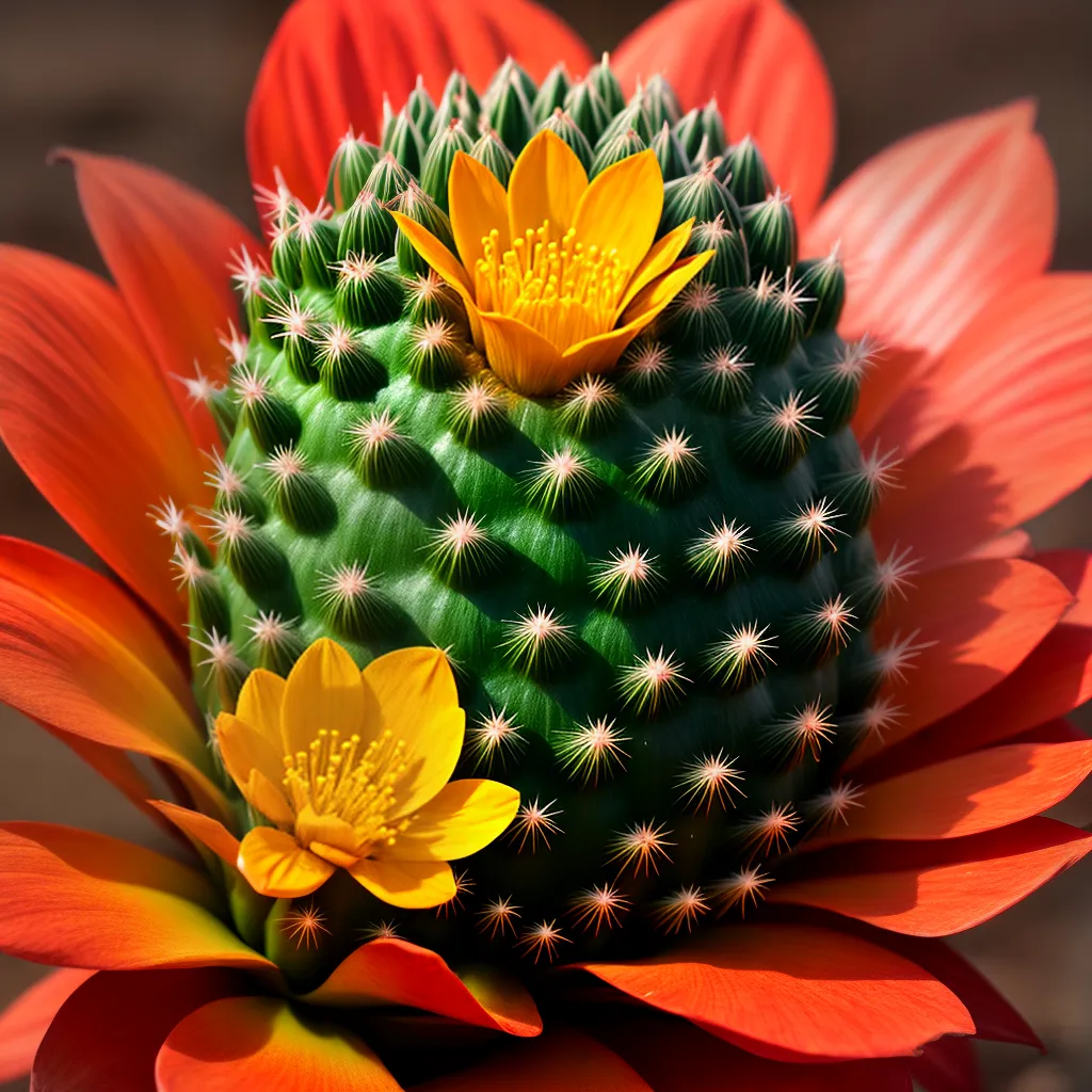 beleza deserto flores cactos