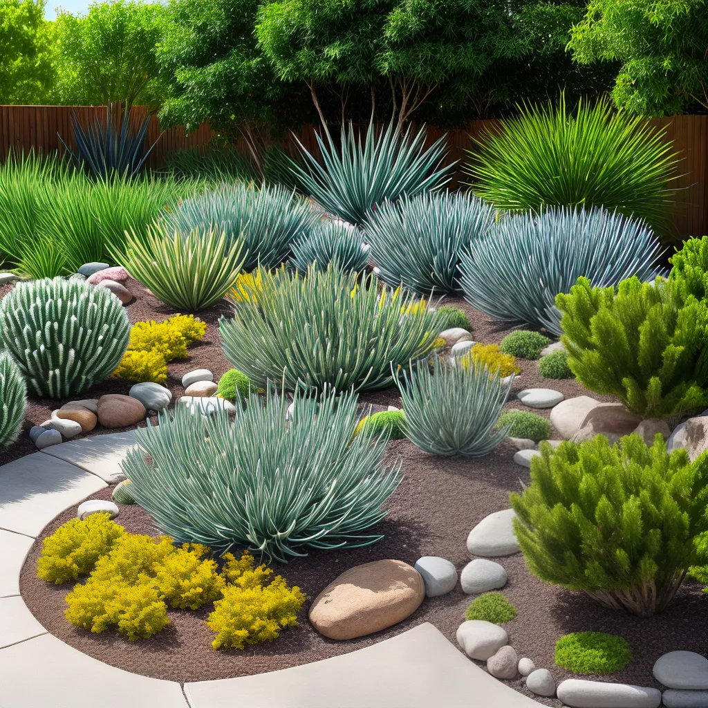jardim cactos variedade verde