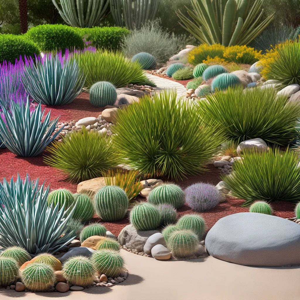 oasis deserto cactos verde