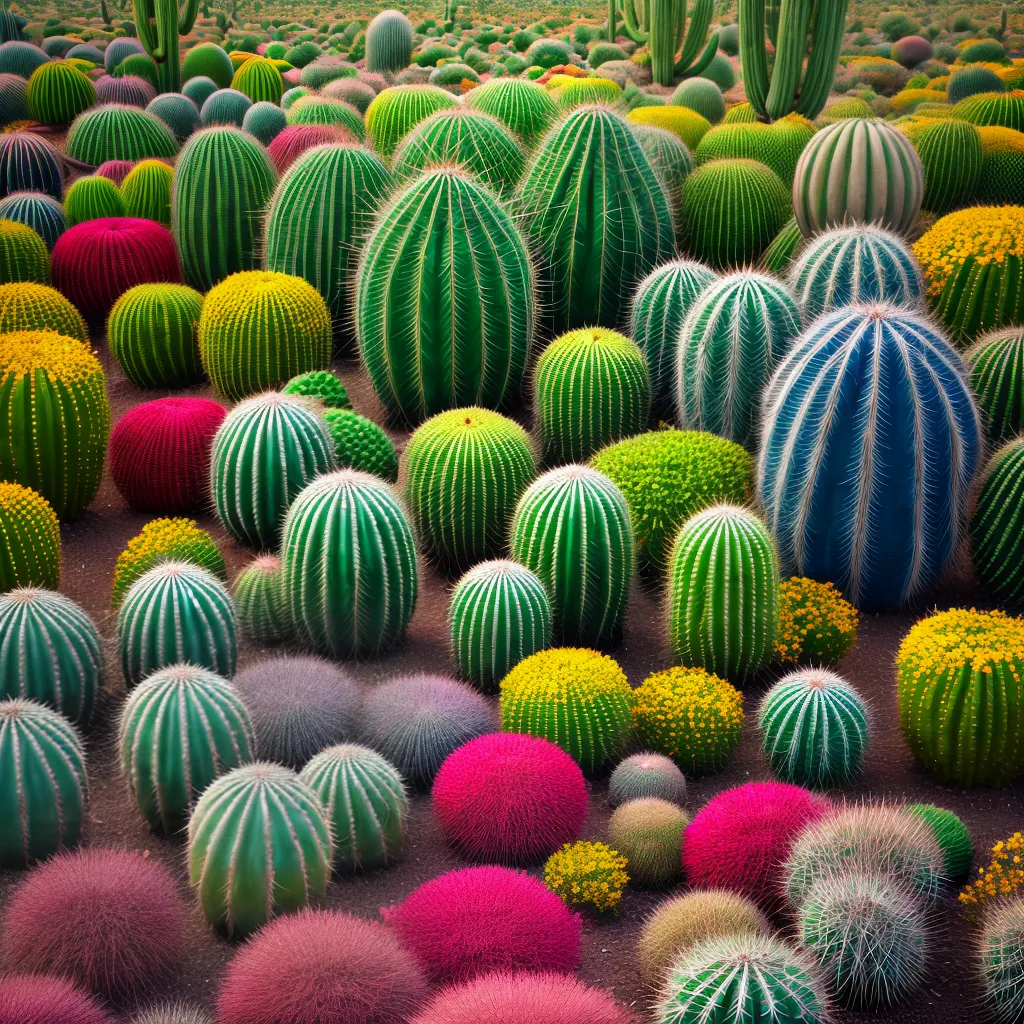cactos diversos deserto variedade