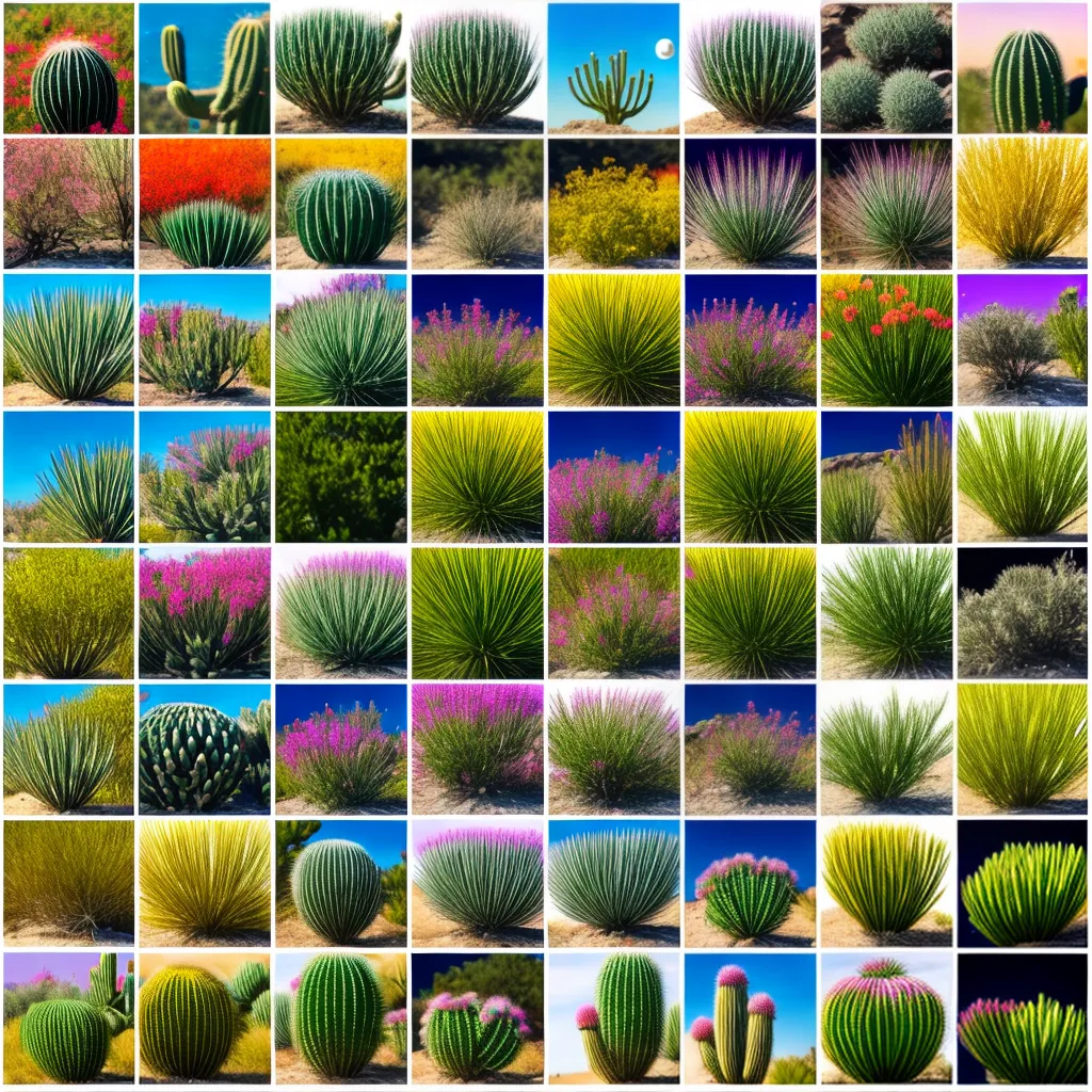 colagem cactos diversidade especies