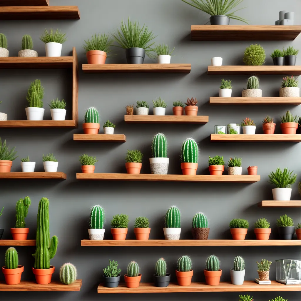 prateleira cactos macrame ceramica terrario