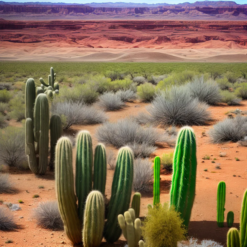 deserto cactos sol adaptacao clima
