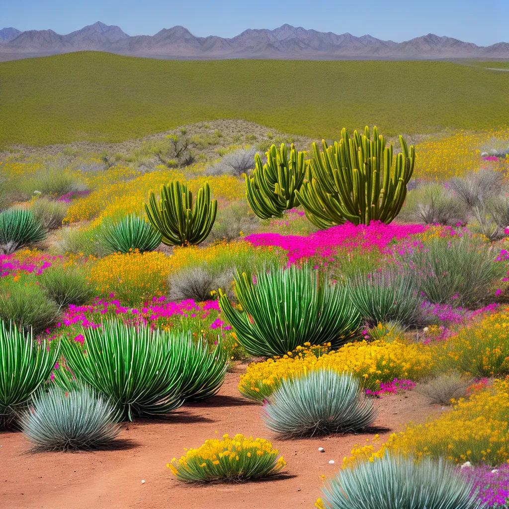deserto cactos flores polinizadores