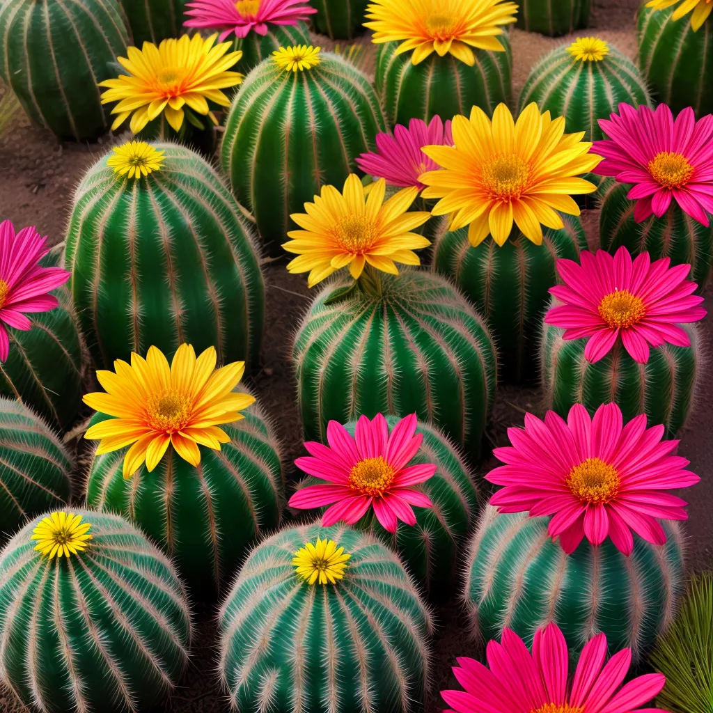 cacto flores coloridas abelhas borboletas