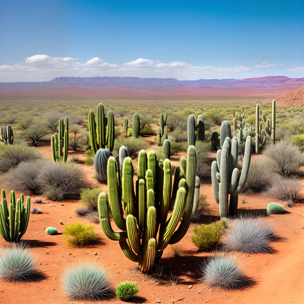 deserto cactos raros paisagem