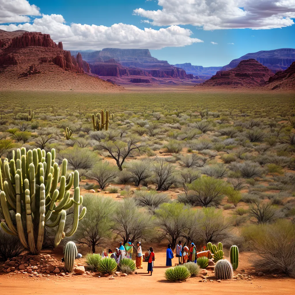 deserto cactos indigenas rituais