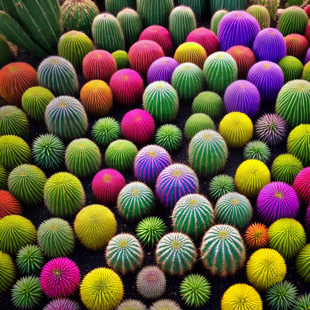 cactos coloridos jardim decoracao