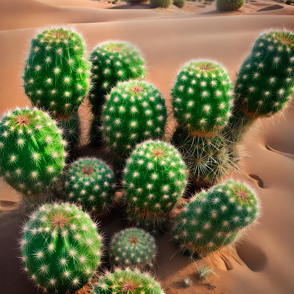 cacto verde espinhos paisagem deserto