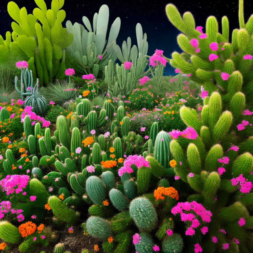 estacao espacial jardim cactos gravidade zero
