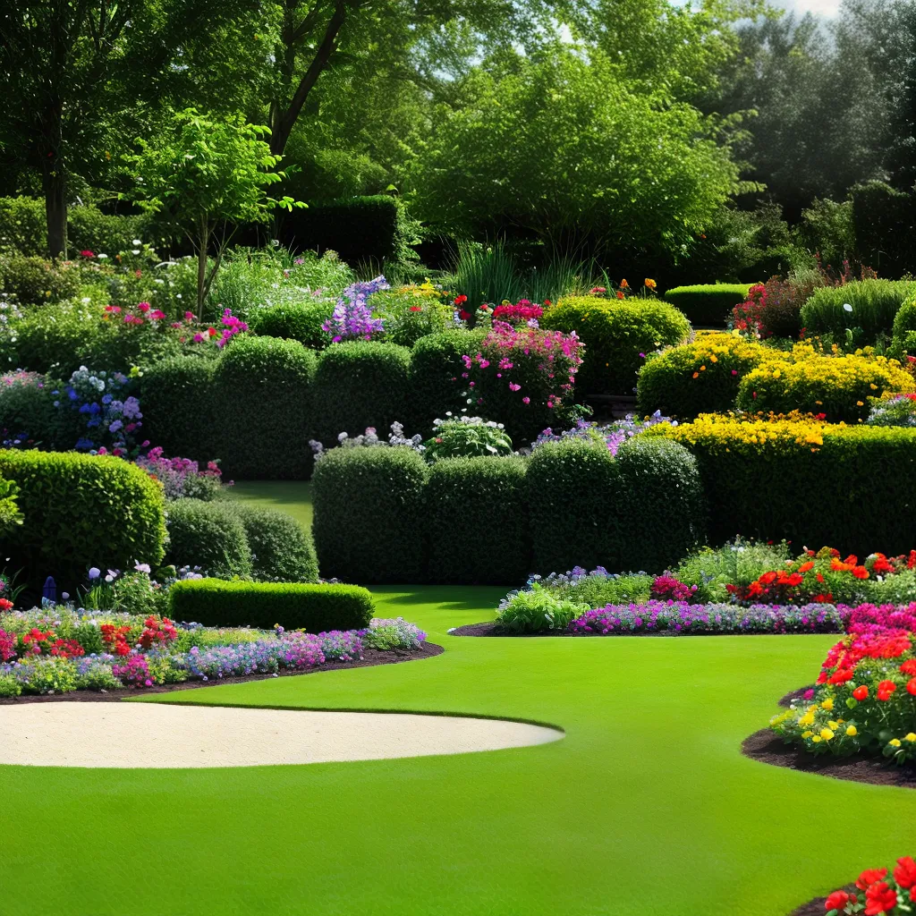jardim vibrante composto fertil plantas