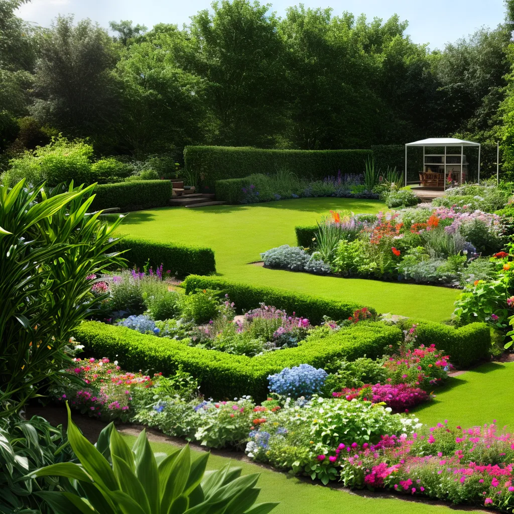 jardim vibrante composto sustentabilidade