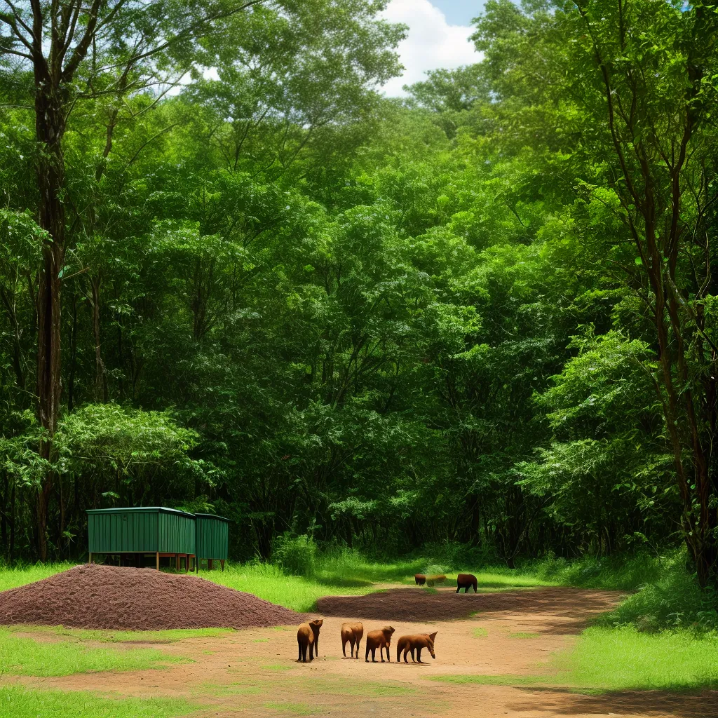 floresta animais compostagem natureza