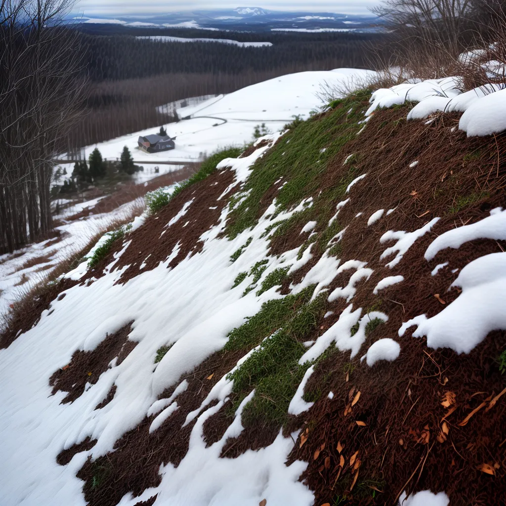 compostagem neve vapor pessoa adicionando