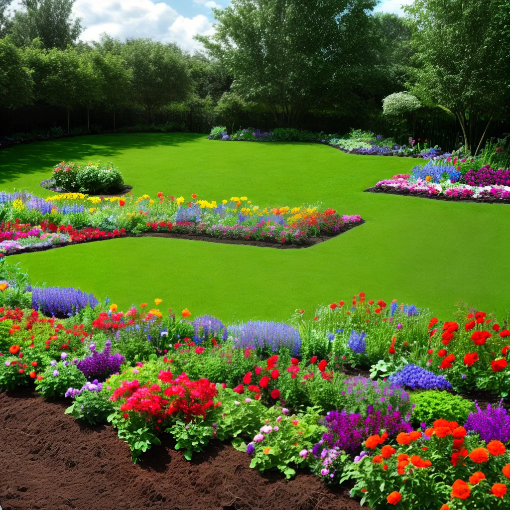 jardim vibrante composto nutrientes