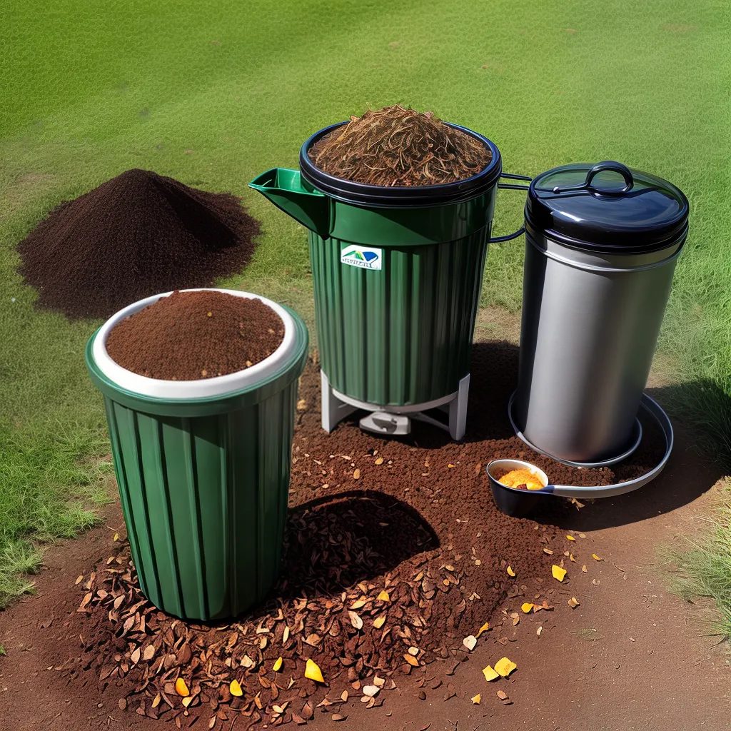 composteira verde residuos organicos plantas