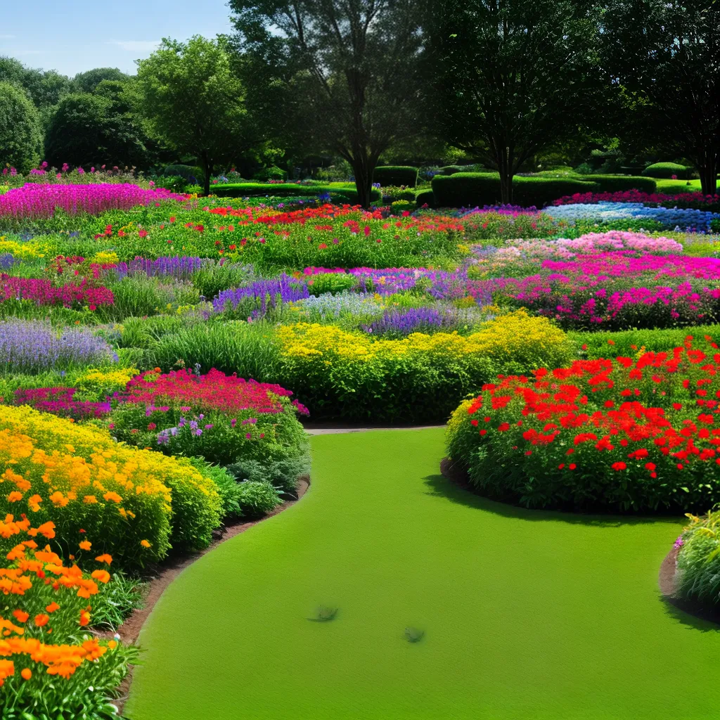 jardim flores coloridas sol paraiso