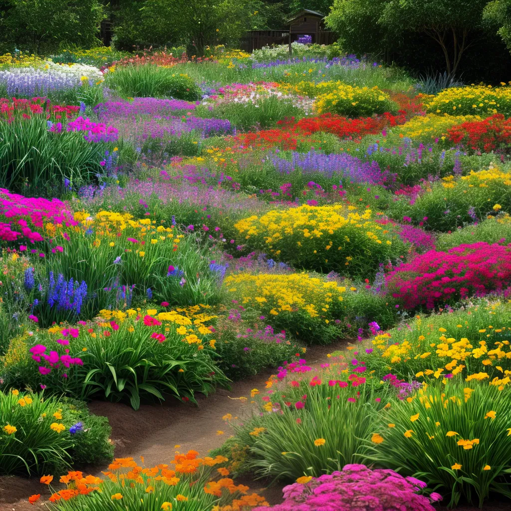 jardim colorido flores solo diversidade jardim colorido flores solo diversidade