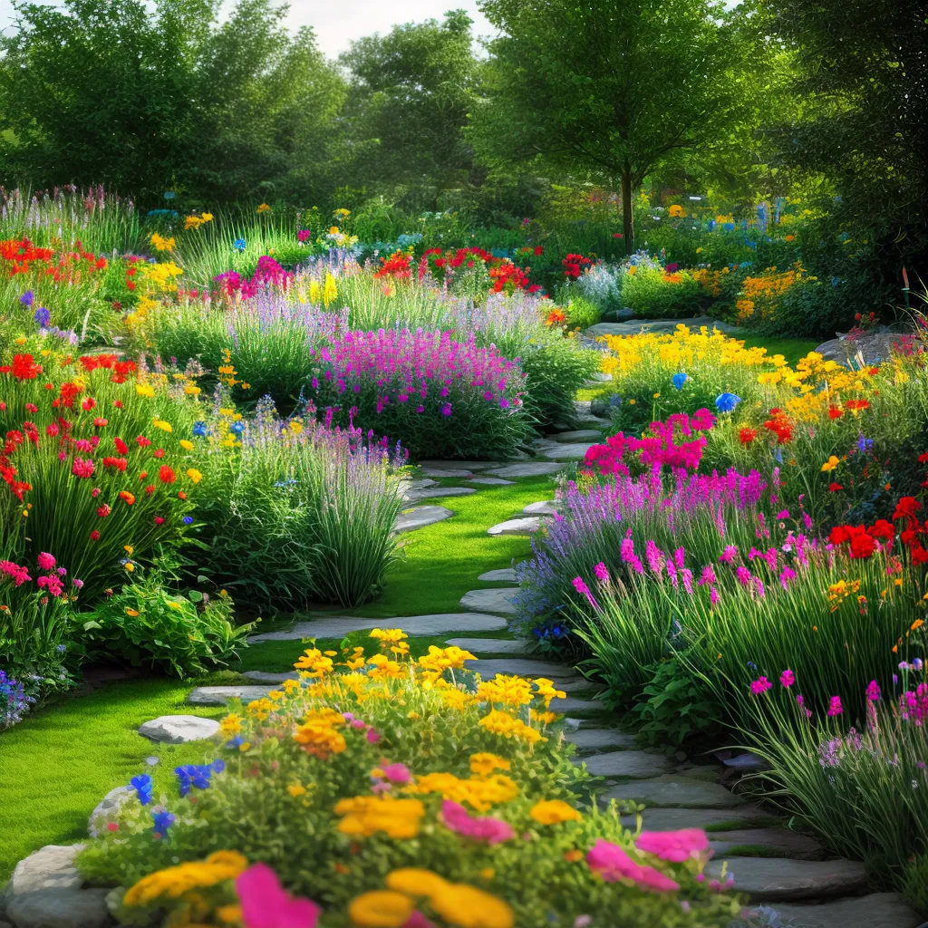 jardim flores selvagem natureza sereno