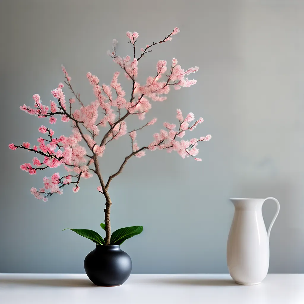 ikebana arranjo floral cerejeira simplicidade ikebana arranjo floral cerejeira simplicidade