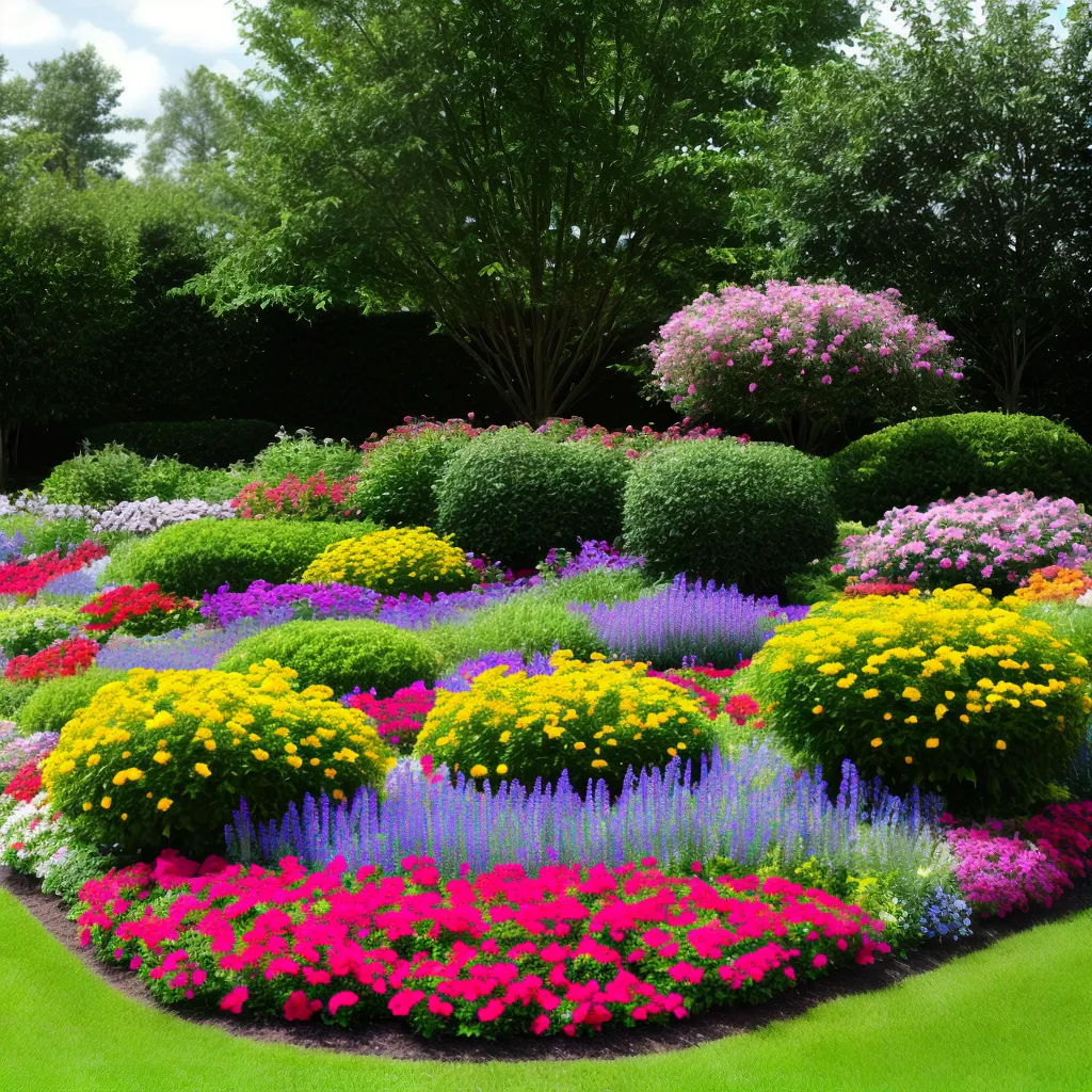 flores variedade jardim sombra