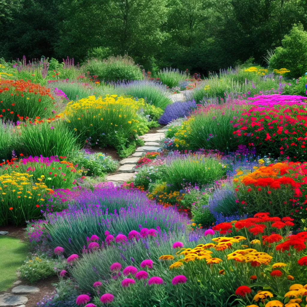 jardim borboletas flores coloridas