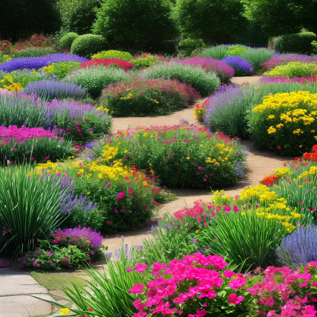 jardim borboletas flores coloridas 1