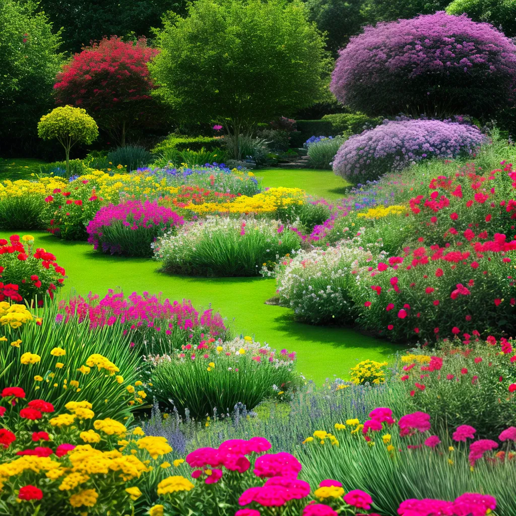 jardim borboletas flores coloridas 3