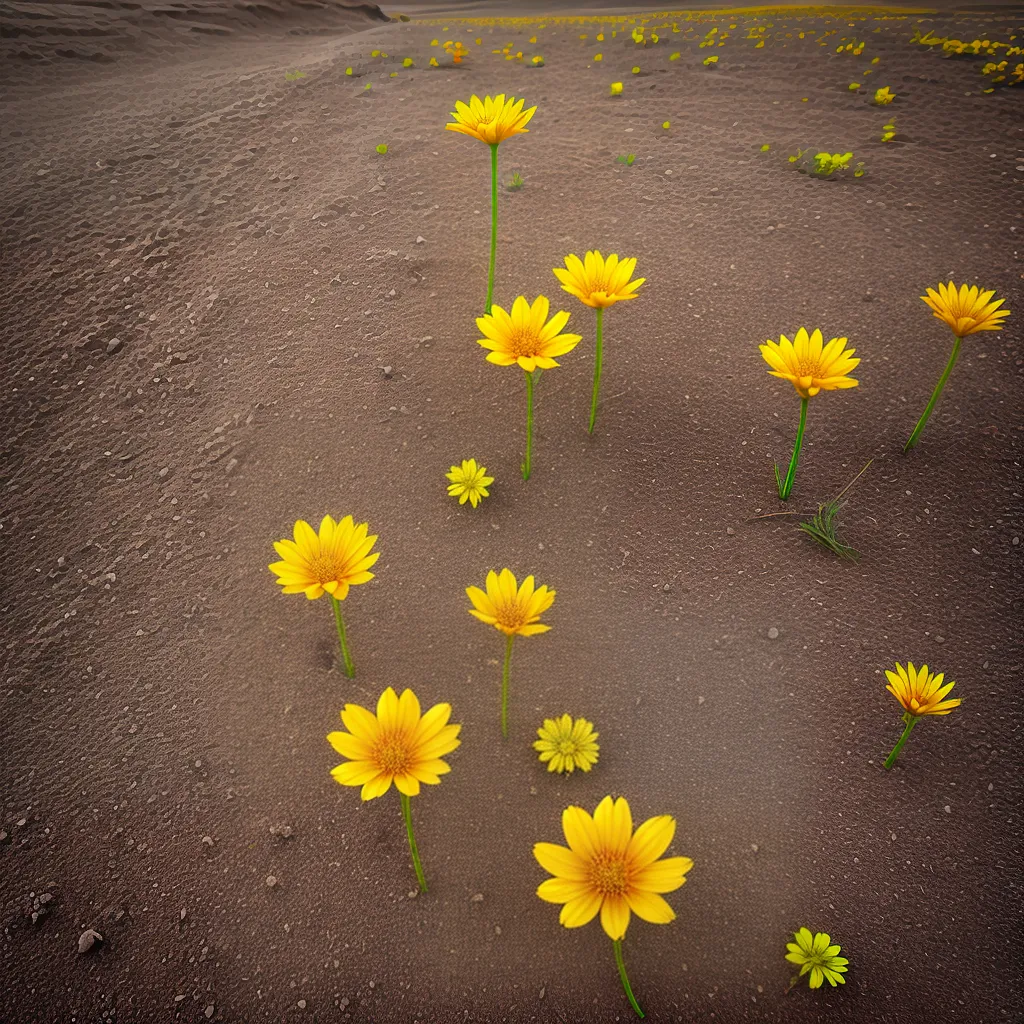 flor amarela deserto resiliencia